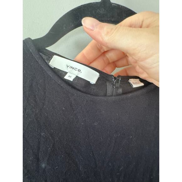 Women’s Vince Cap Sleeve Dress in Black SZ XS - Picture 2 of 6